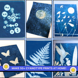 COMBO : DIY Handmade Paper Kit & DIY Solar Printing Kit