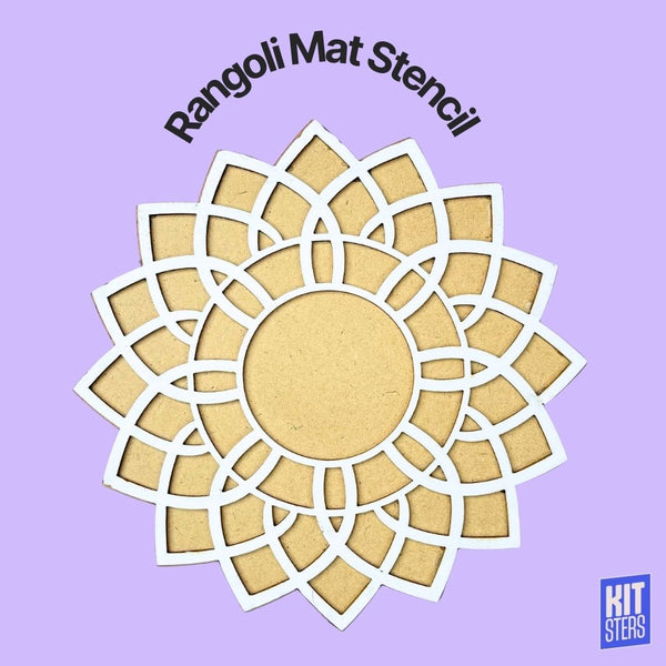 Rangoli Mat Stencil Design 2