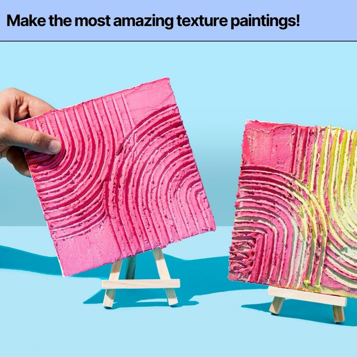 DIY Texture Painting Kit | Art & Craft Kit for Adults | Kitsters