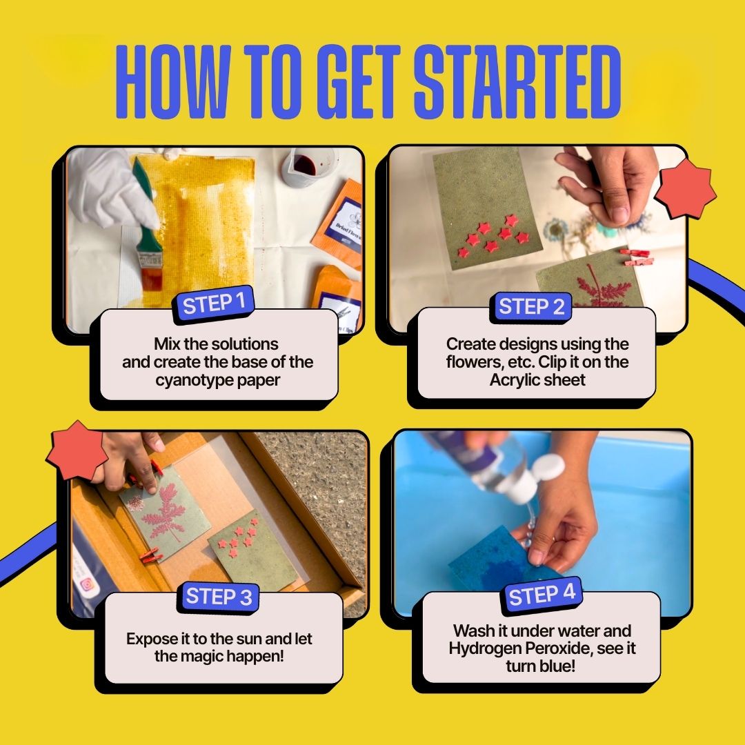 COMBO : DIY Gel Plate Monoprinting & DIY Solar Printing Kit