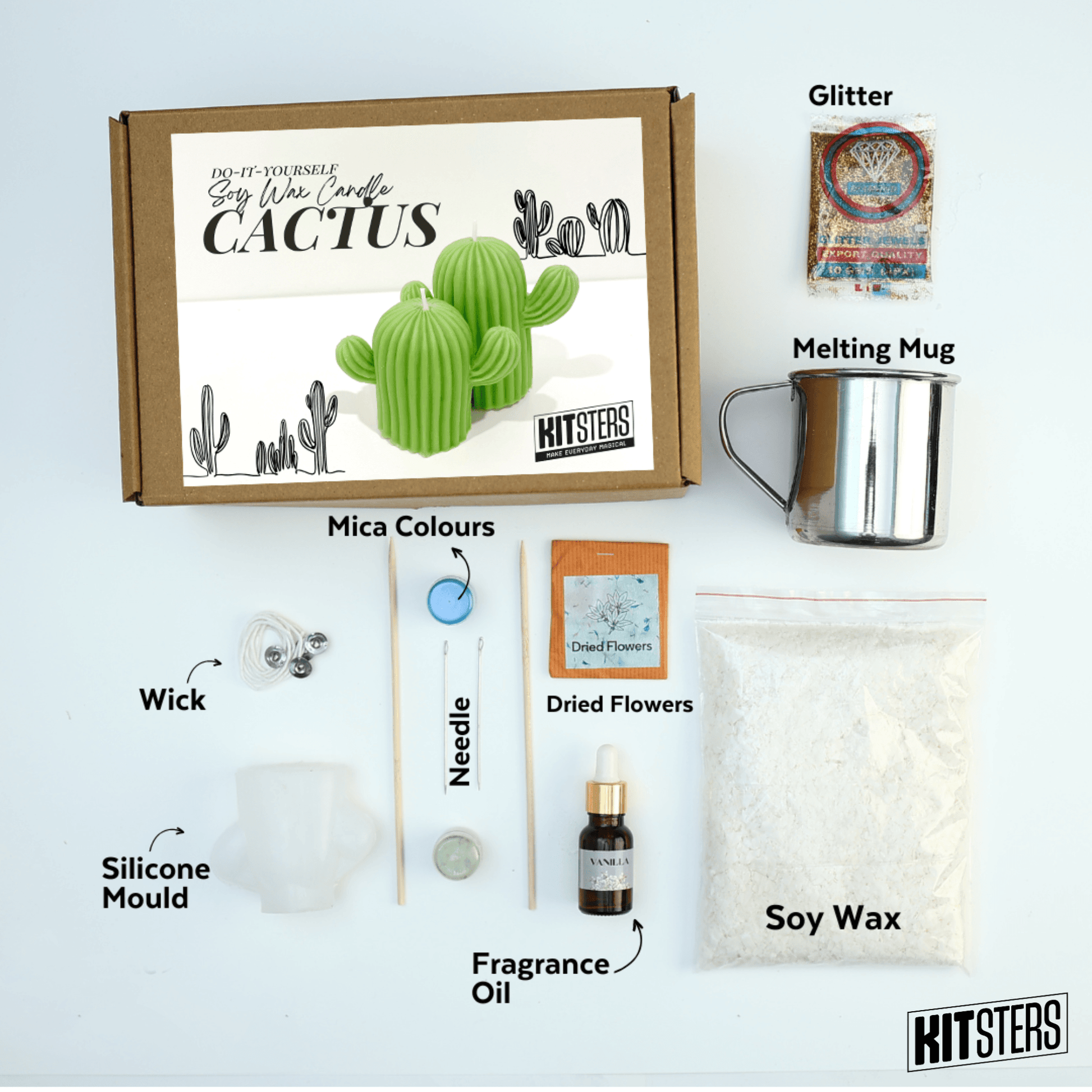 DIY Cactus Candle Kit