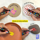 Acrylic Marker - 4mm - Set of 12 colours