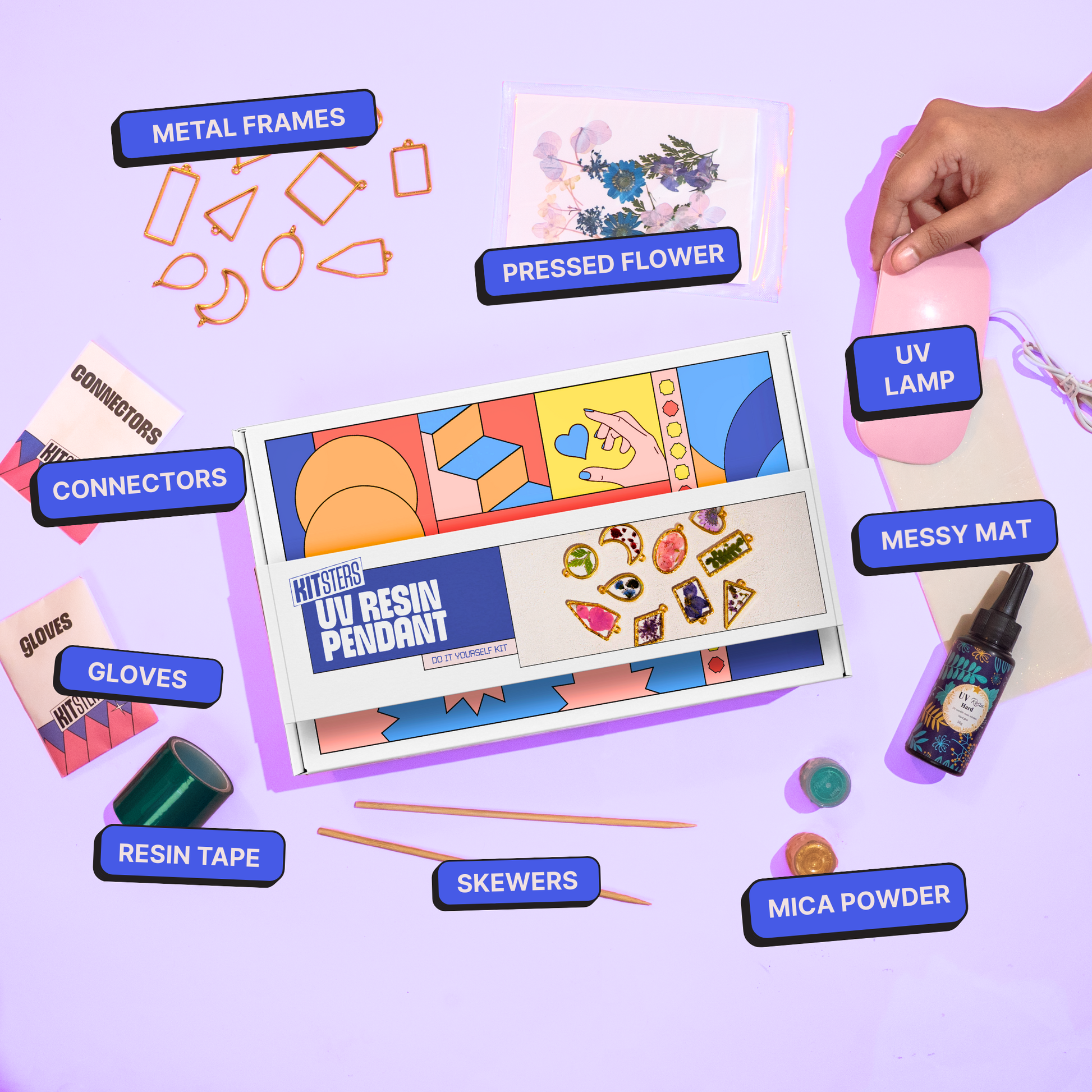 DIY UV Resin Pendant Kit