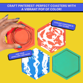 DIY Jesmonite Hexagon Coaster Kit