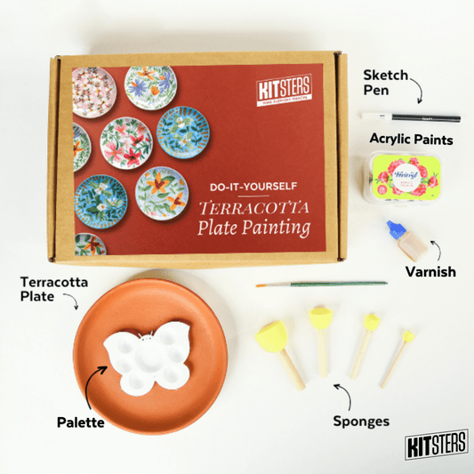 DIY Terracotta Plate Painting Kit