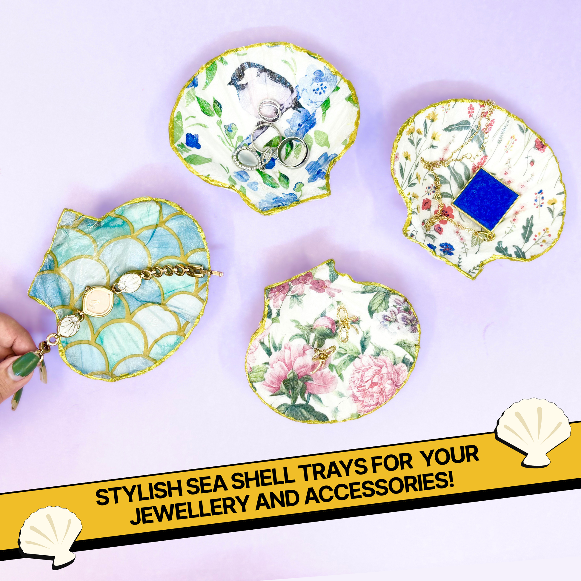 DIY Decoupage Shells Kit