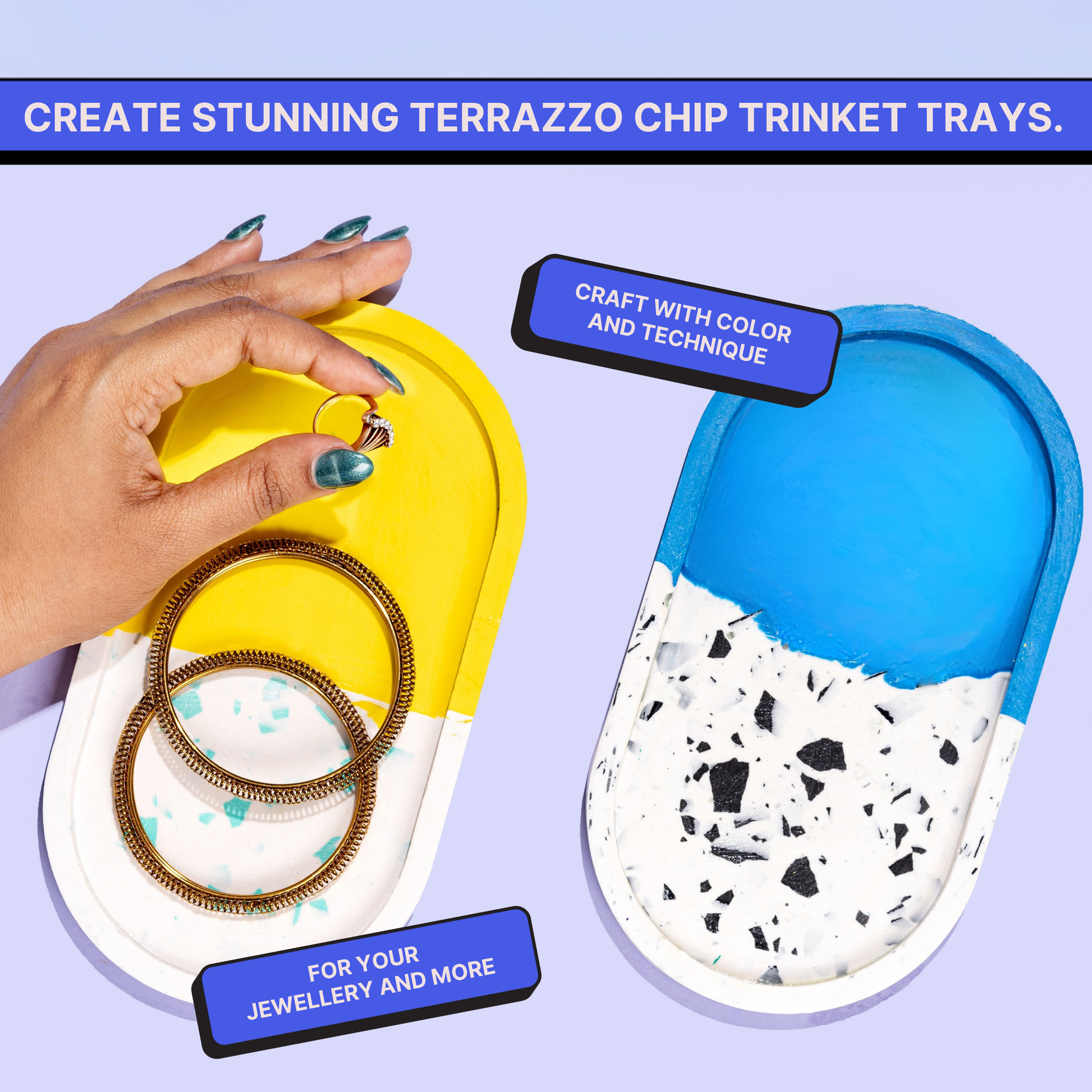 DIY Jesmonite Terrazzo Trinket Tray Kit