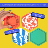 DIY Jesmonite Hexagon Coaster Kit