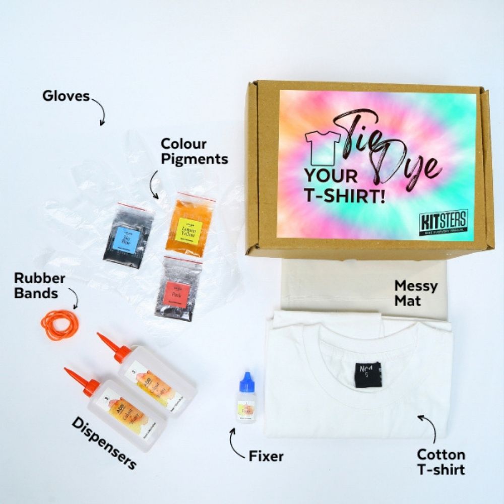 Grafix Tie Dye Creations Kit – Batik-Set Für T-Shirts & Taschen, Ab 8 Jahren
