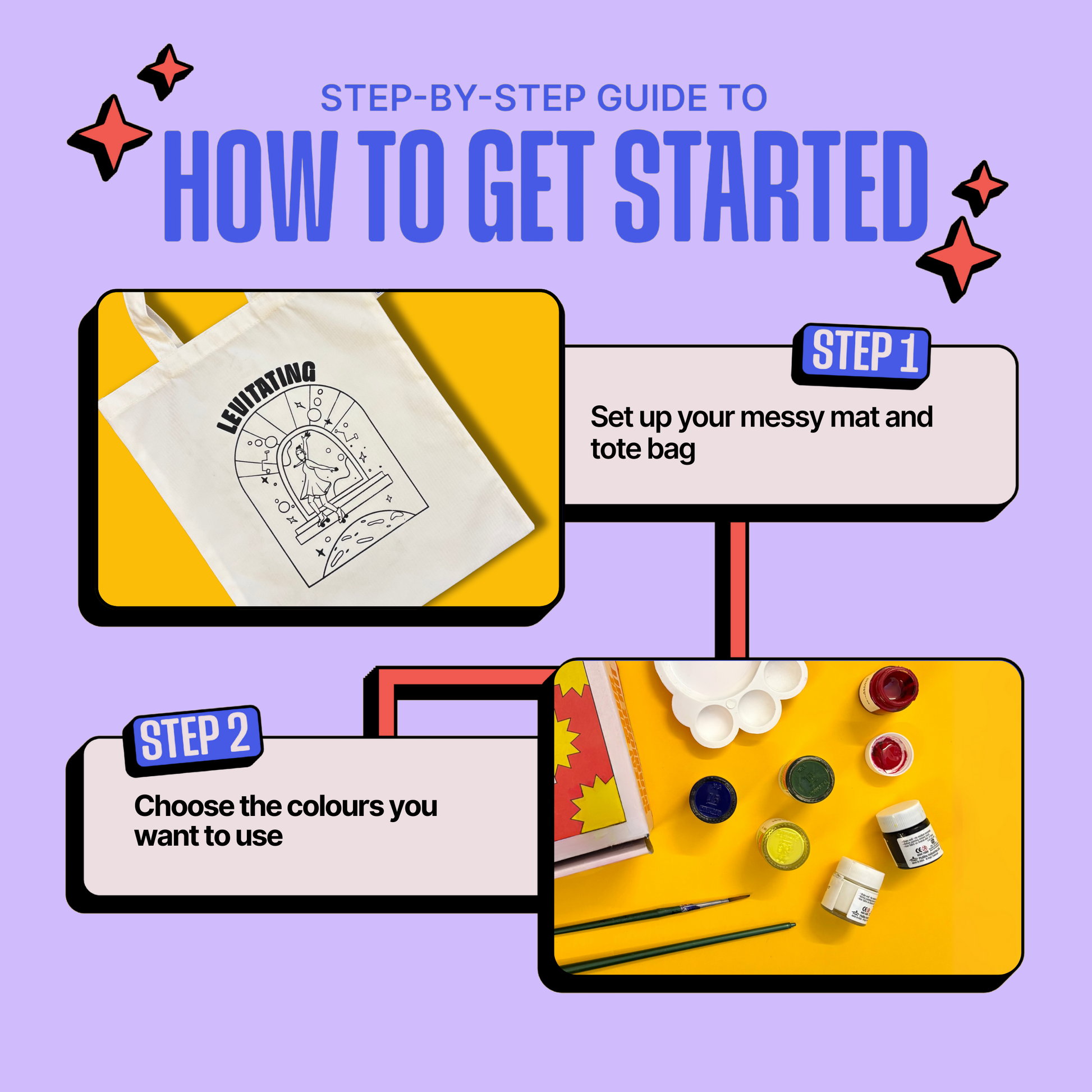 DIY Tote Bag Painting Kit -Levitating