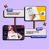 DIY Tote Bag Painting Kit -Levitating