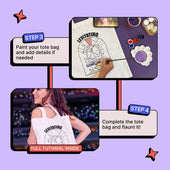 DIY Tote Bag Painting Kit -Levitating