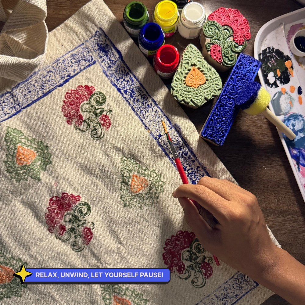 DIY Block Printing Kit (Tote Bag)