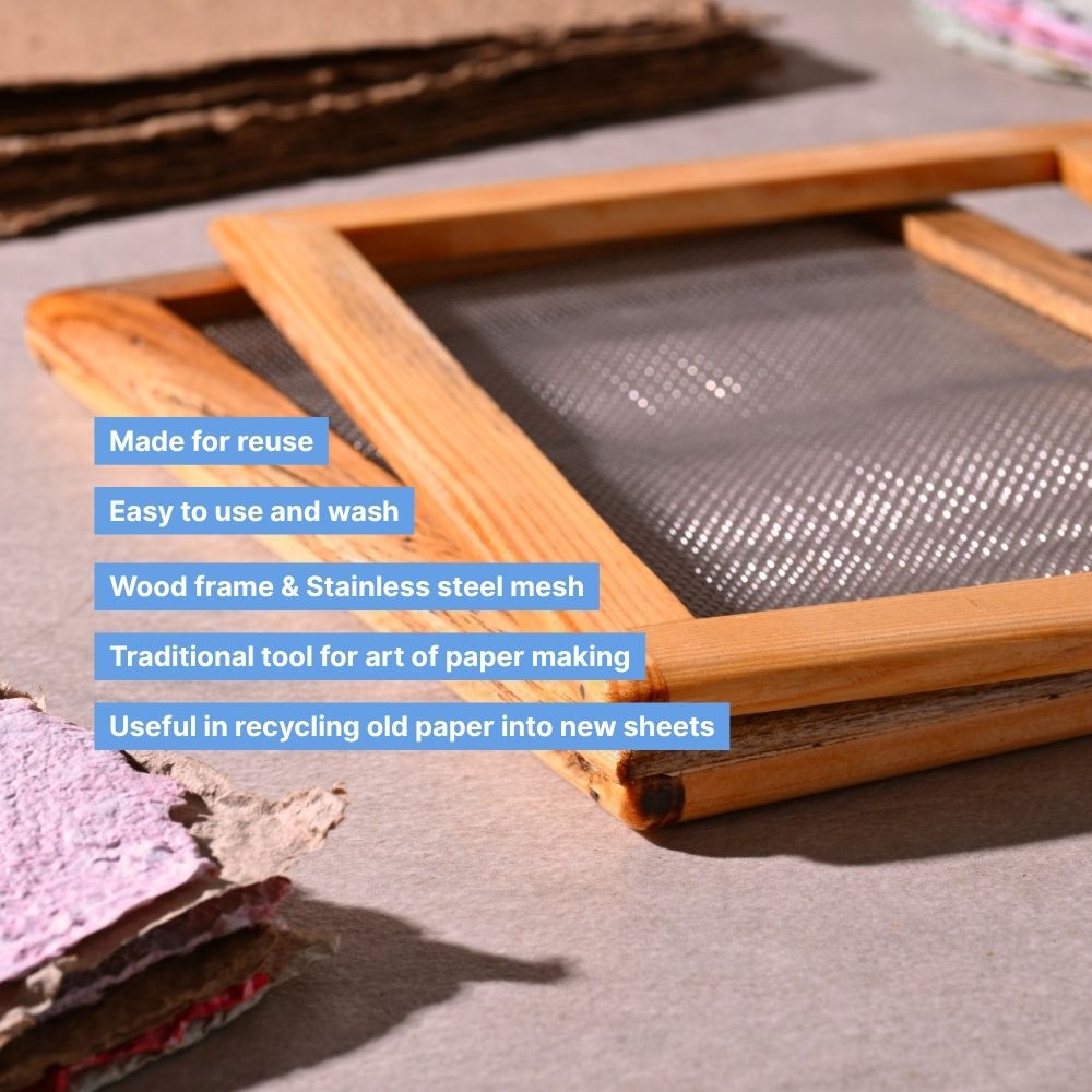 Handmade Paper Making Mould and Deckle Set