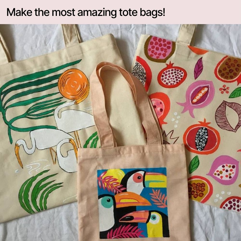 DIY Tote Bag Painting Kit | DIY Art & Craft Kit | Kitsters