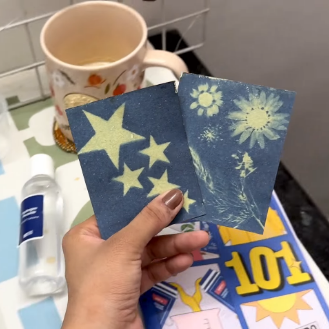 COMBO : DIY Handmade Paper Kit & DIY Solar Printing Kit
