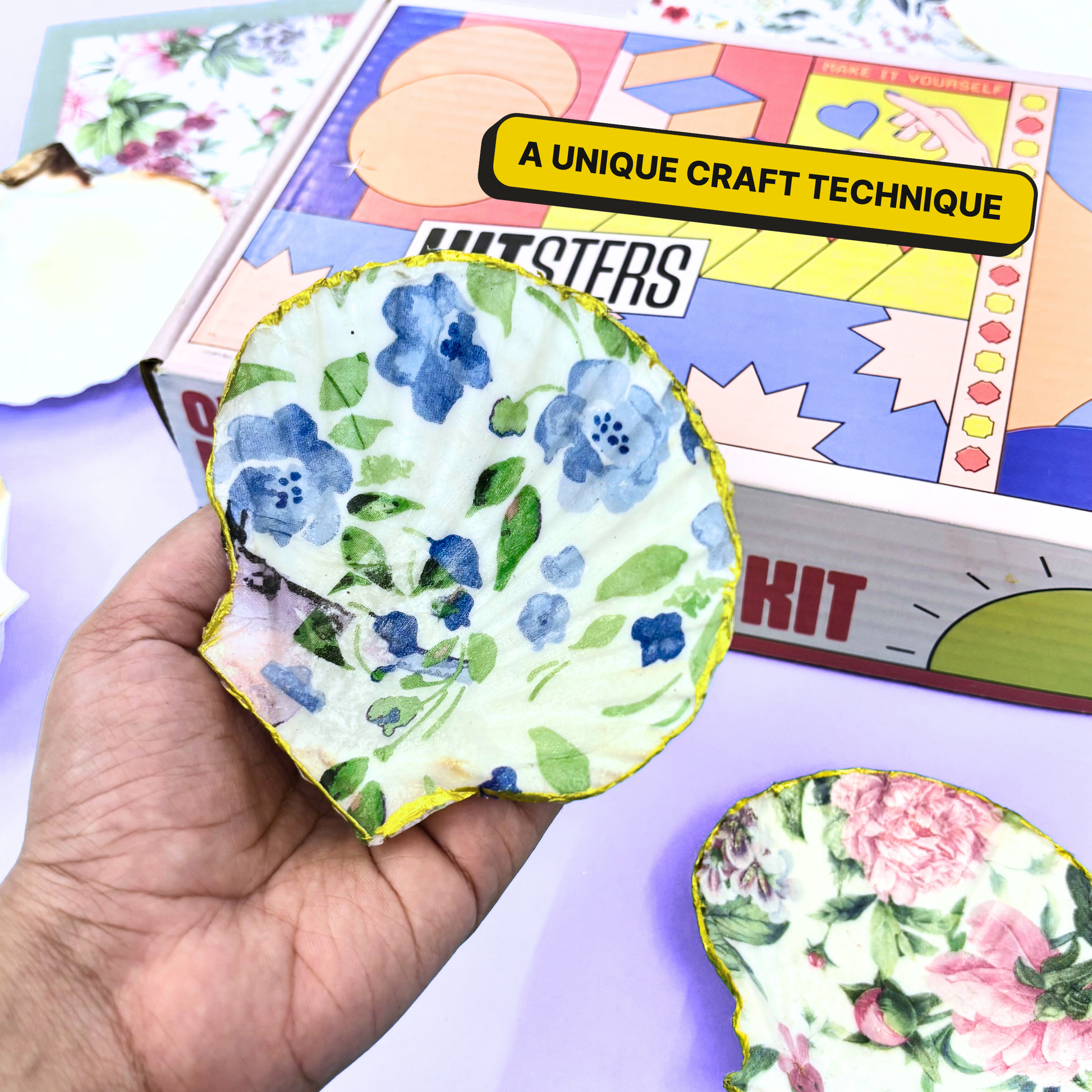 DIY Decoupage Shells Kit