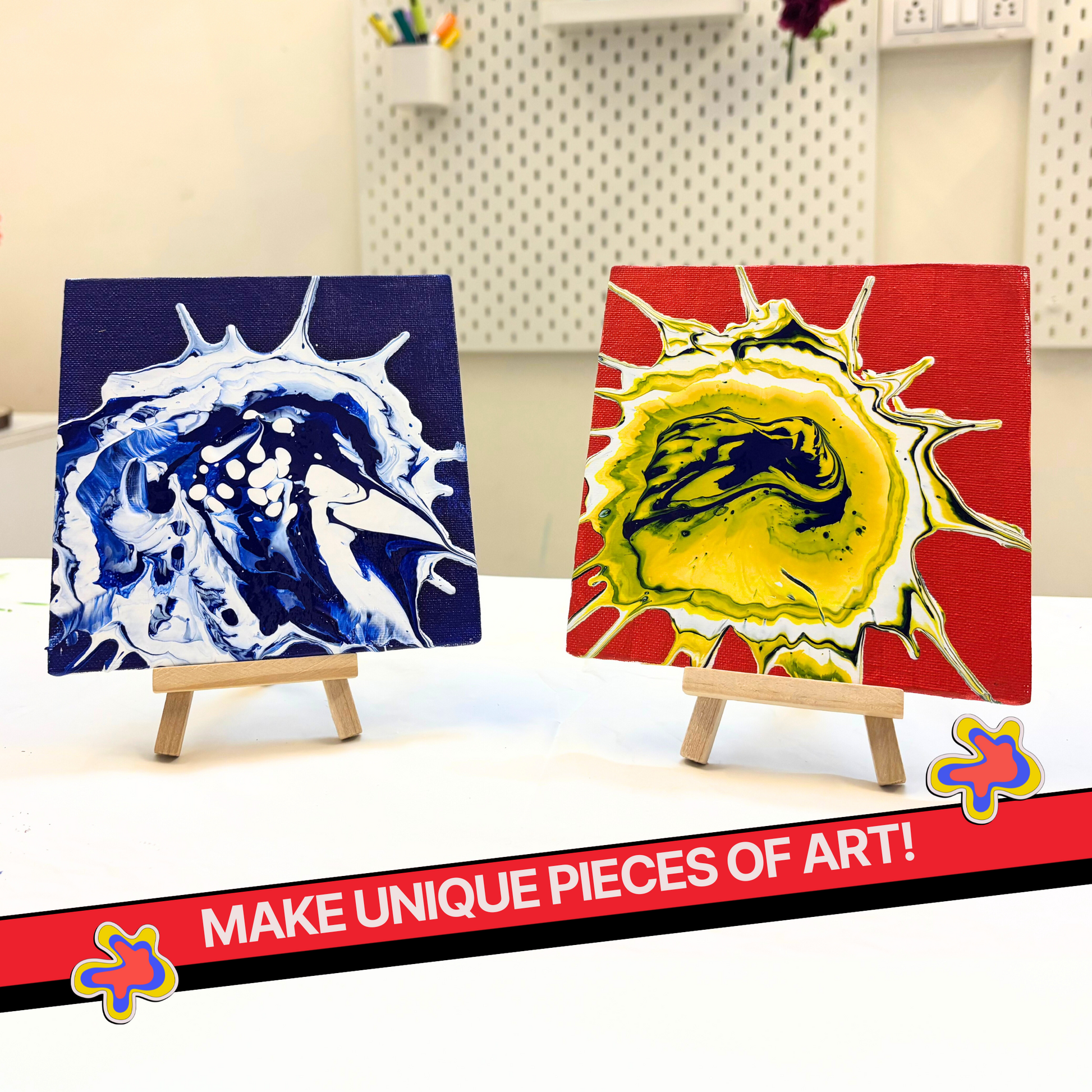 COMBO : DIY Fluid Wheel Art Kit & DIY Fluid String Art Kit