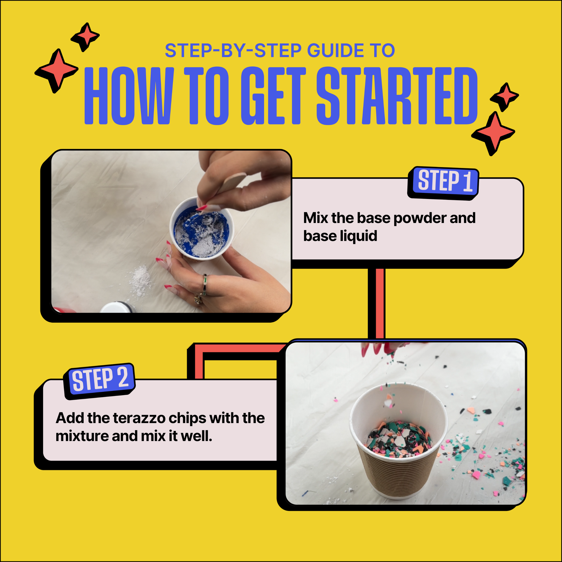 DIY Jesmonite Terrazzo Trinket Tray Kit
