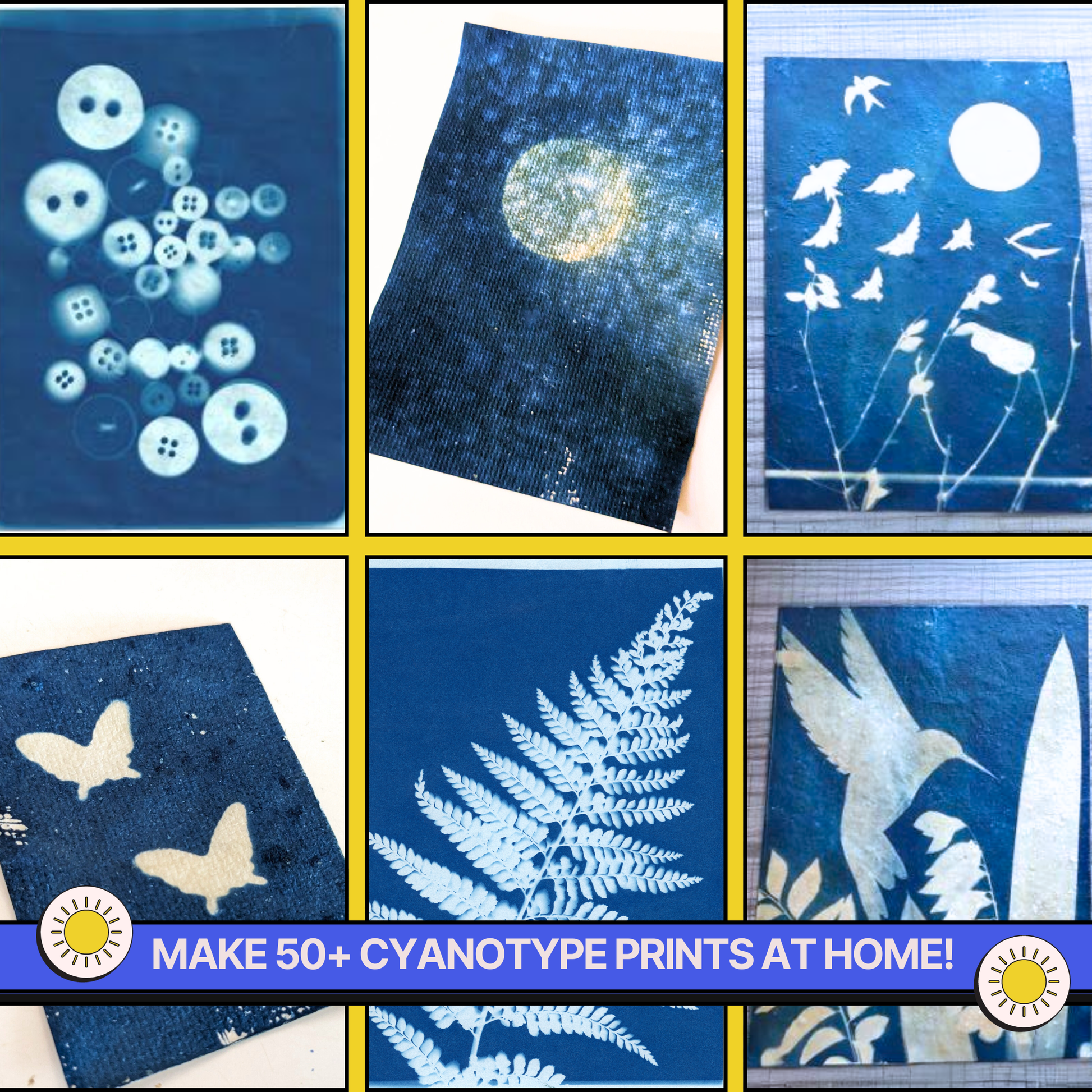 COMBO : DIY Gel Plate Monoprinting & DIY Solar Printing Kit