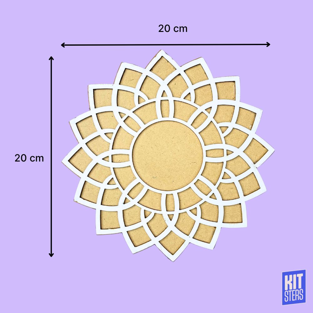 Rangoli Mat Stencil Design 2