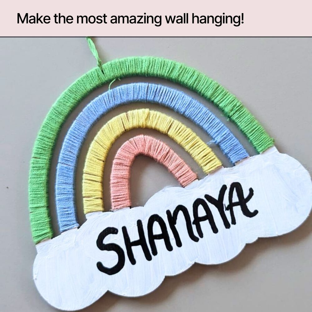 DIY Rainbow Wall Hanging Kit