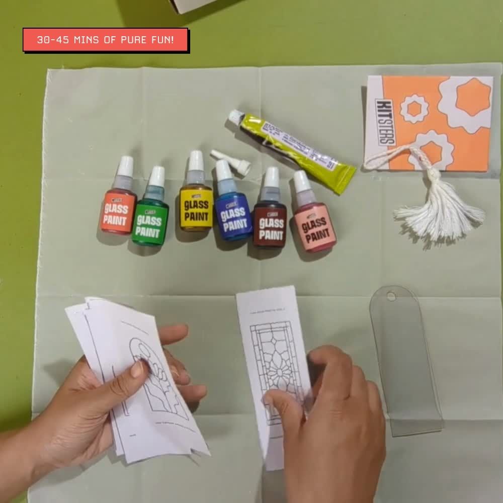 DIY Bookmark Glass Painting Kit