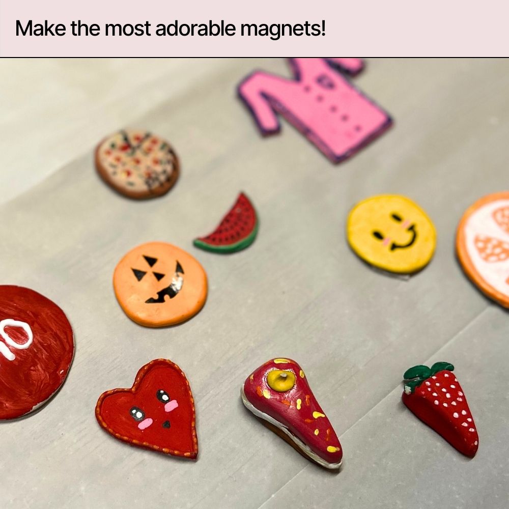DIY Fridge Magnet Kit | Make Fridge Magnets with Air Dry Clay | Kitsters