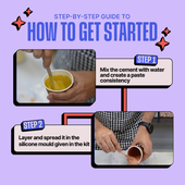 DIY Cement Coaster Kit