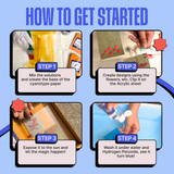 COMBO : DIY Handmade Paper Kit & DIY Solar Printing Kit