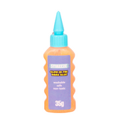 Stikeeze Glitter Glow in the Dark Glue | Orange | 35gms