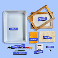 COMBO : DIY Handmade Paper Kit & DIY Solar Printing Kit
