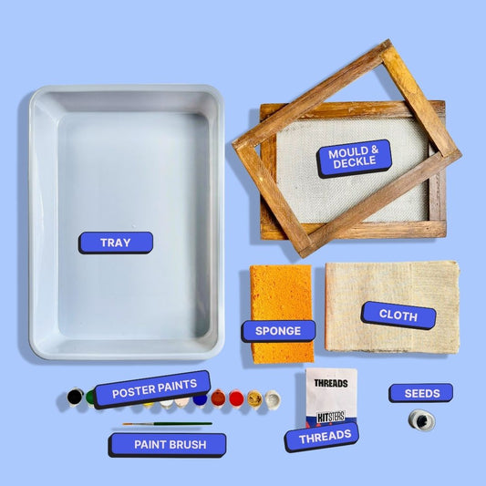 COMBO : DIY Handmade Paper Kit & DIY Solar Printing Kit