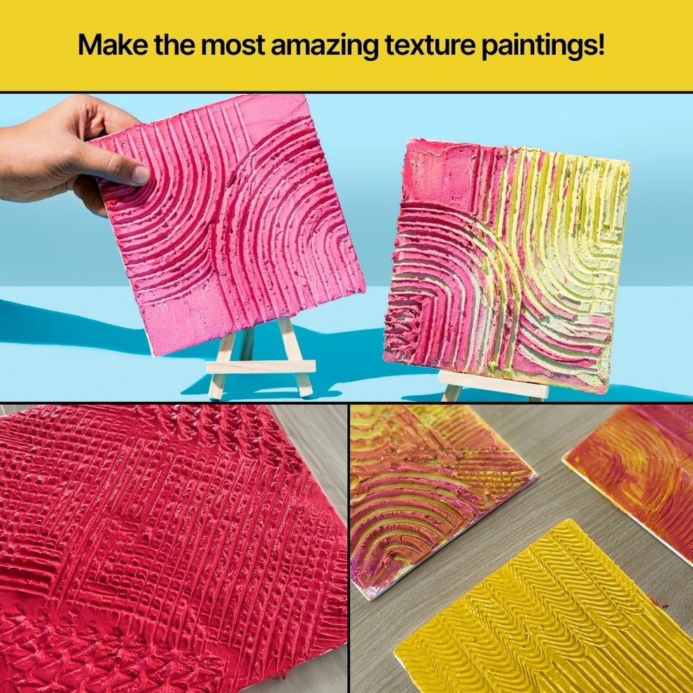Texturing Kit DIY Texture Painting Kit | Art & Craft Kit for Adults | Kitsters