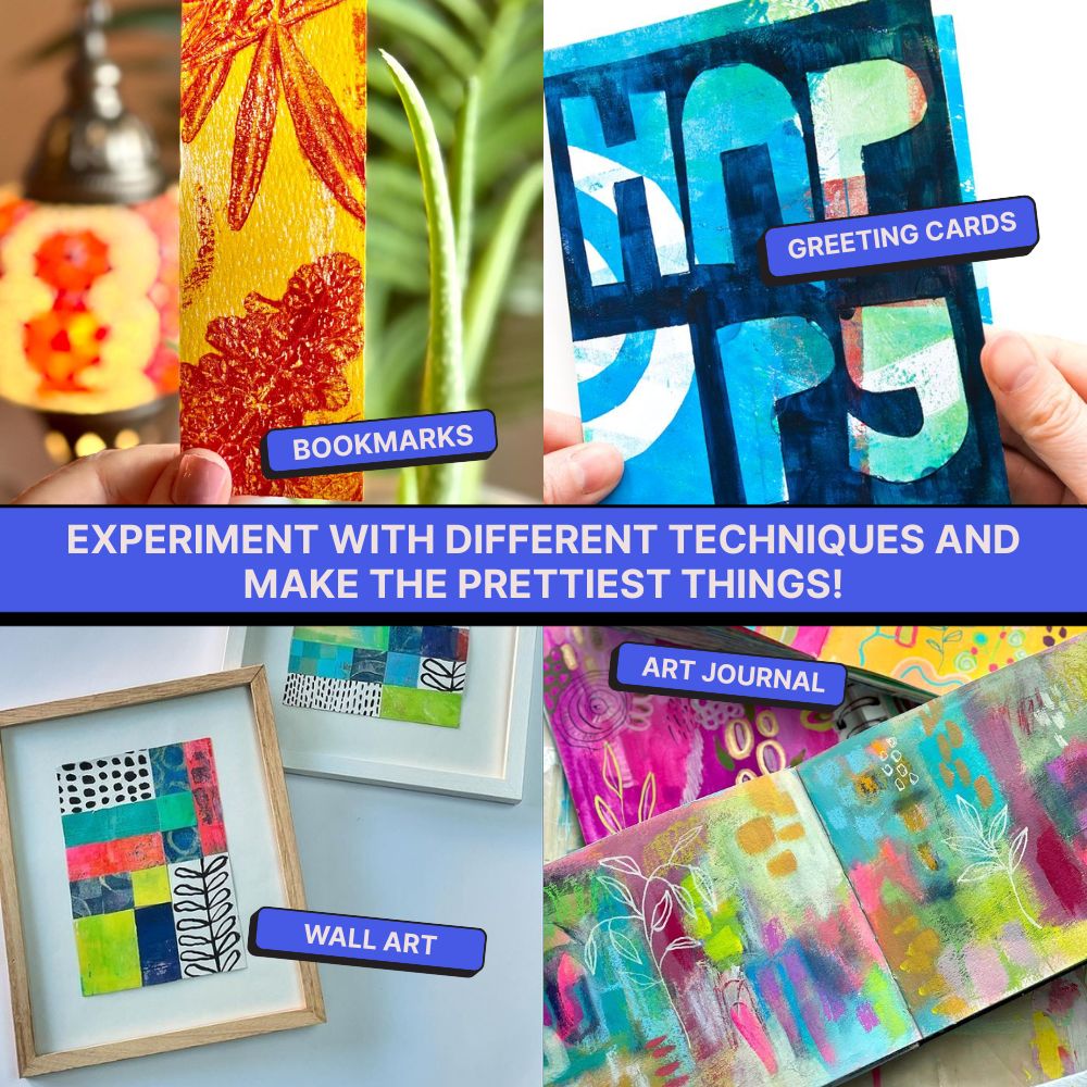 DIY Gel Plate Monoprinting Kit