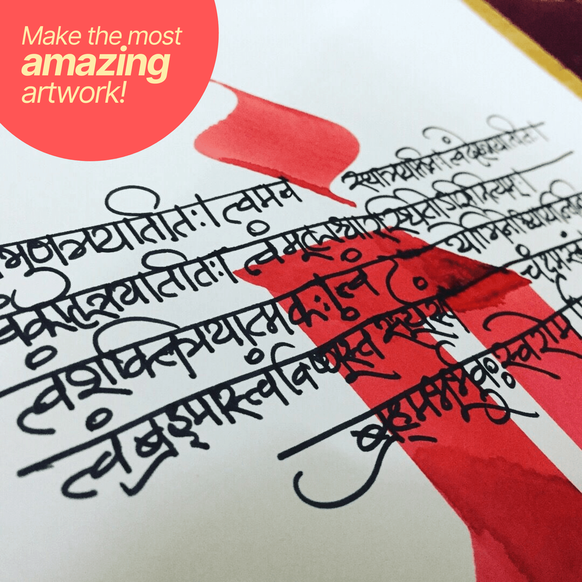 DIY Devanagari Calligraphy Kit
