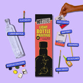 COMBO : DIY Floral Glow Jar Kit & DIY Light Bottle Painting Kit