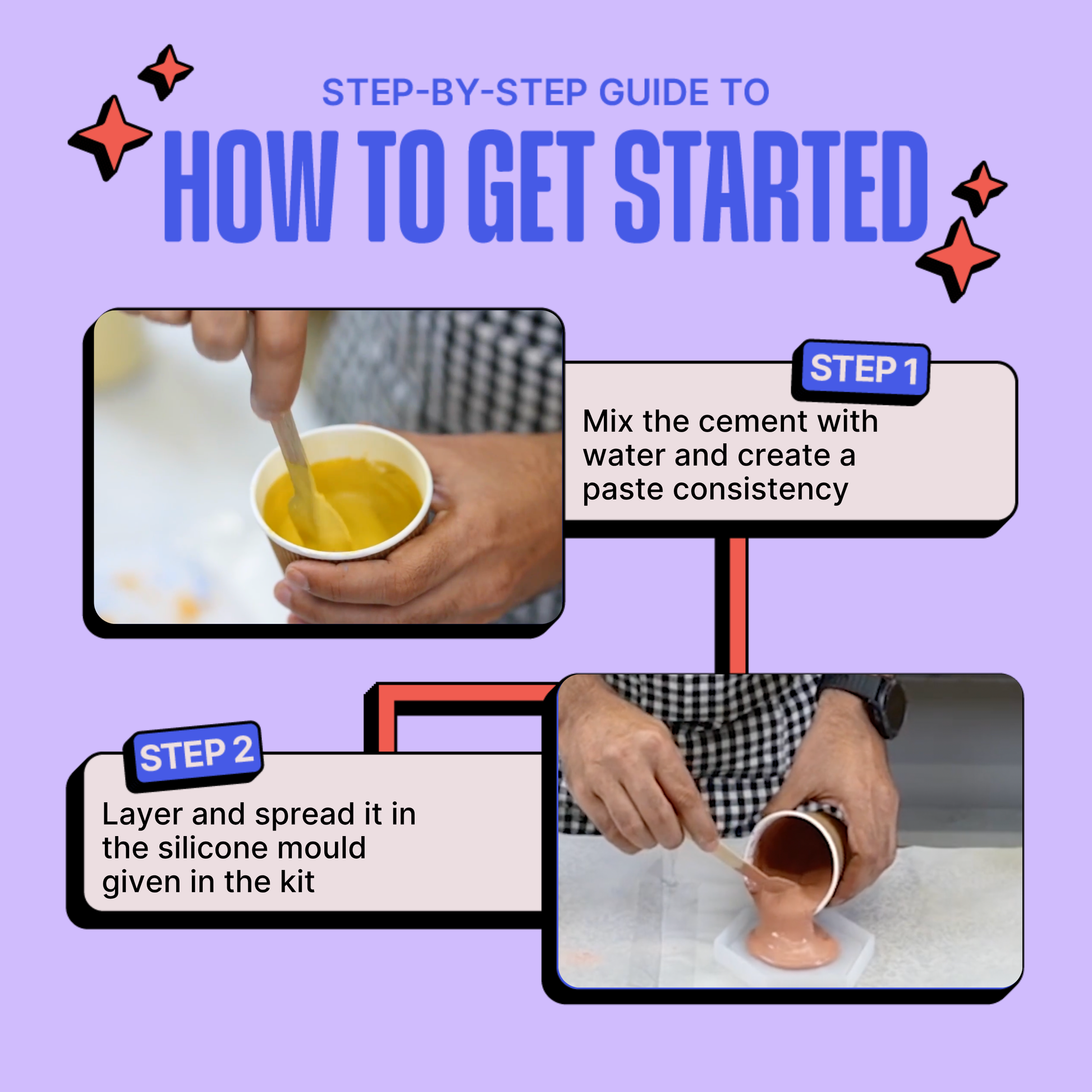 DIY Cement Coaster Kit