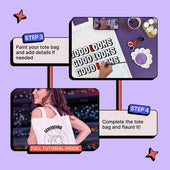 DIY Tote Bag Painting Kit -  Good Looks
