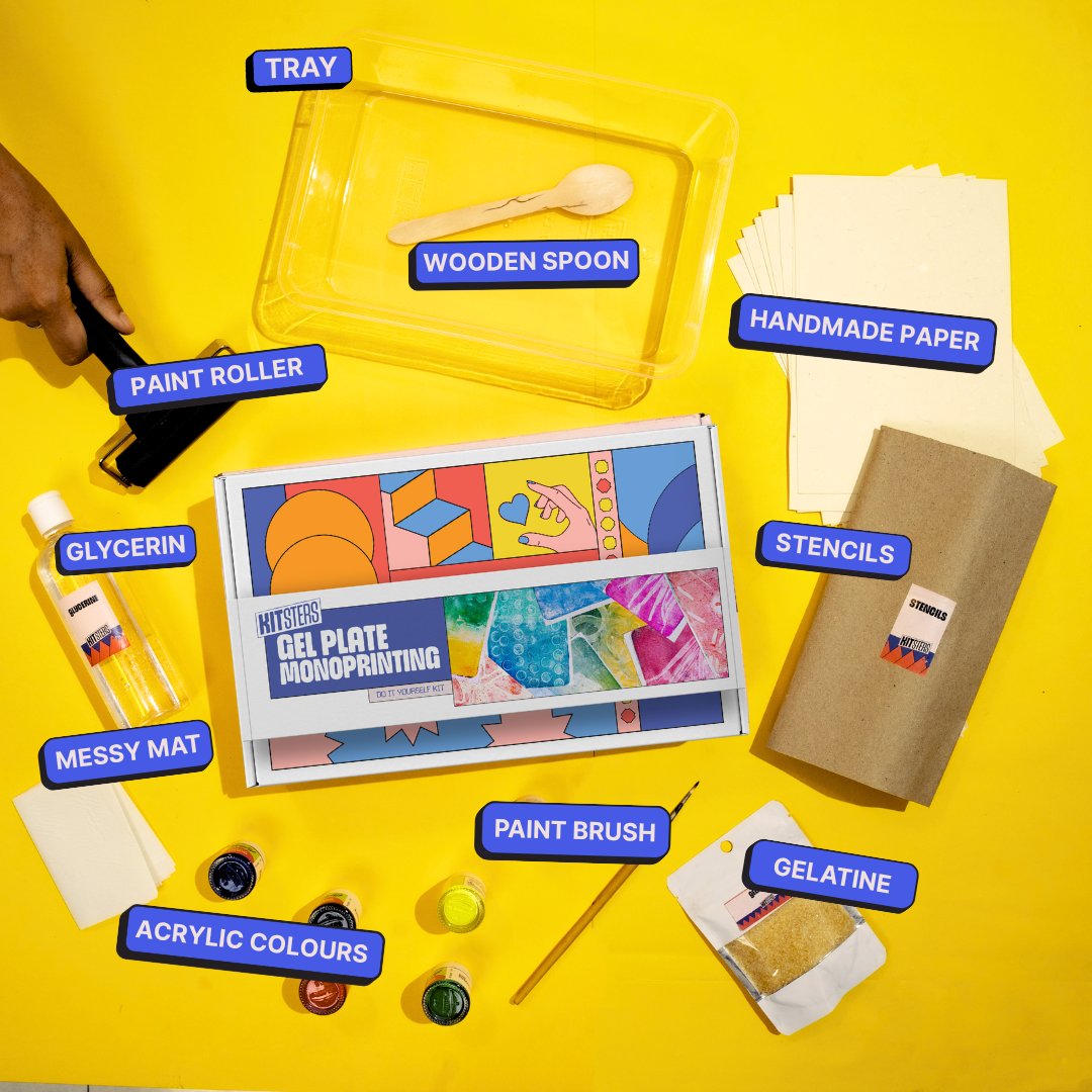 COMBO : DIY Gel Plate Monoprinting & DIY Solar Printing Kit