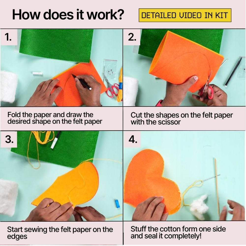 DIY Felt Plushie Kit | Make the cutest felt plushies | DIY Art & Craft Kits | Kitsters