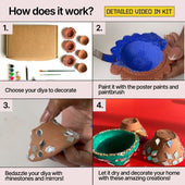 DIY Diya Decoration Kit | DIY Arts & Crafts Kit | Kitsters 
