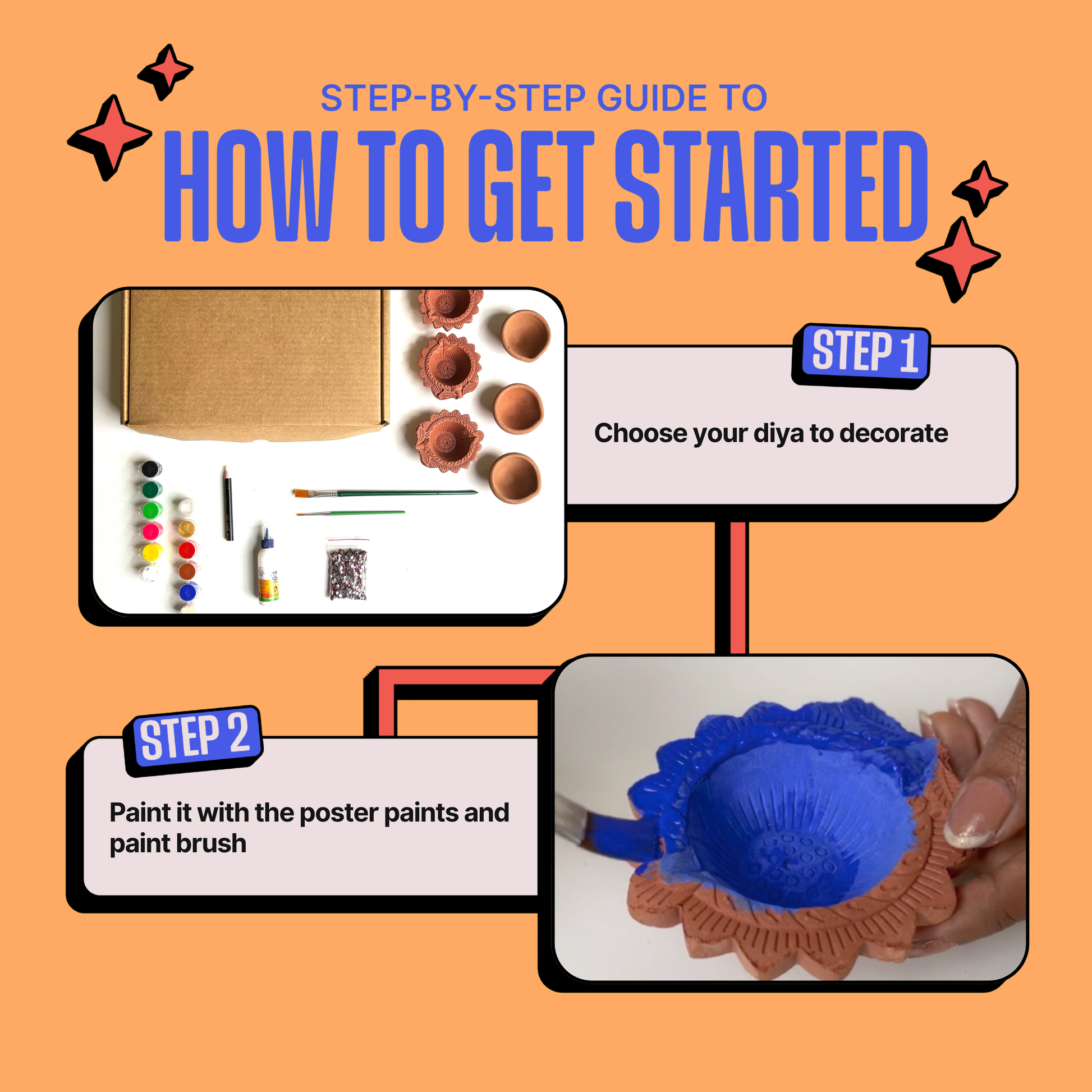 DIY Diya Decoration Kit