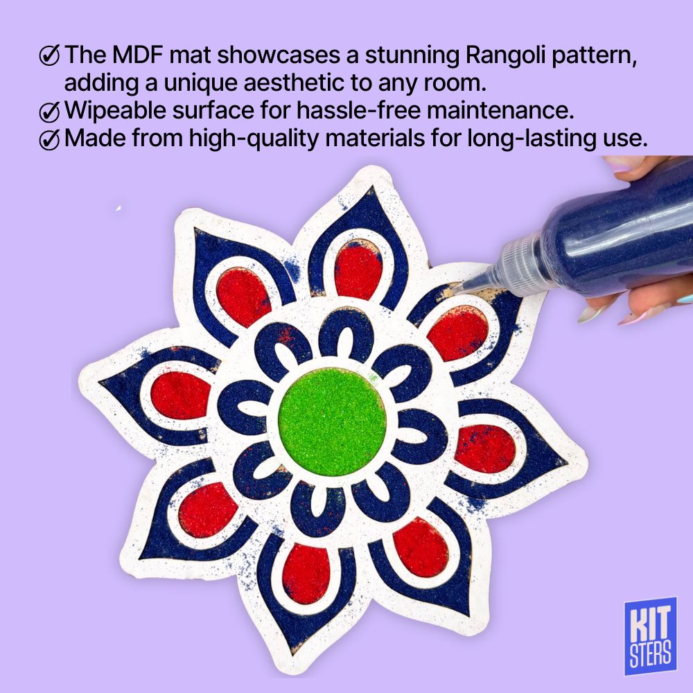 Rangoli Mat Stencil Design 1