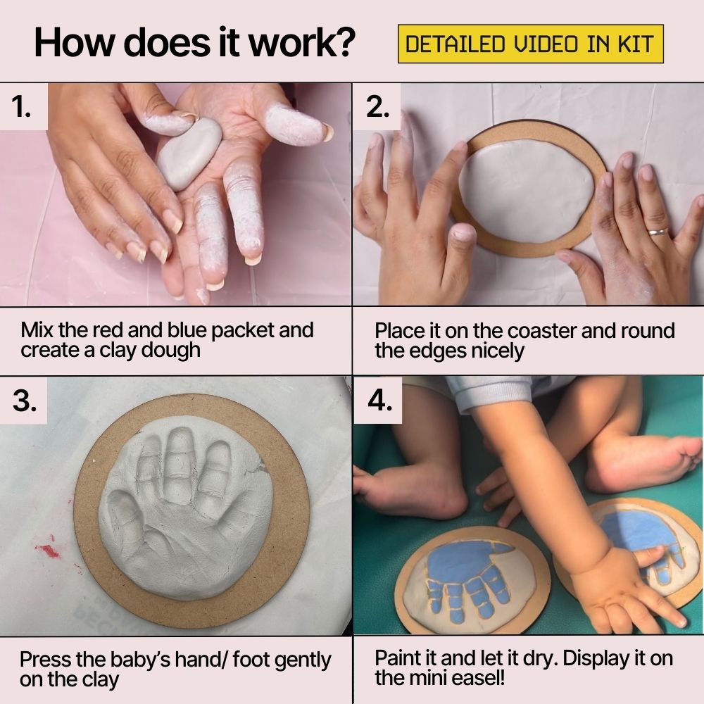 DIY Baby Hand Printing Kit