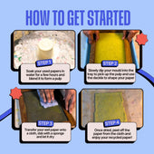 COMBO : DIY Handmade Paper Kit & DIY Solar Printing Kit