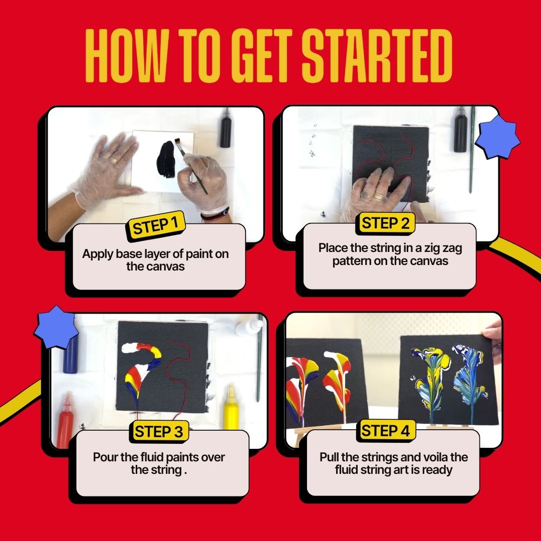 COMBO : DIY Fluid Wheel Art Kit & DIY Fluid String Art Kit