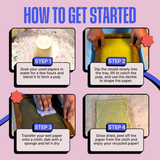 COMBO : DIY Handmade Paper Kit & DIY Gel Plate Monoprinting Kit