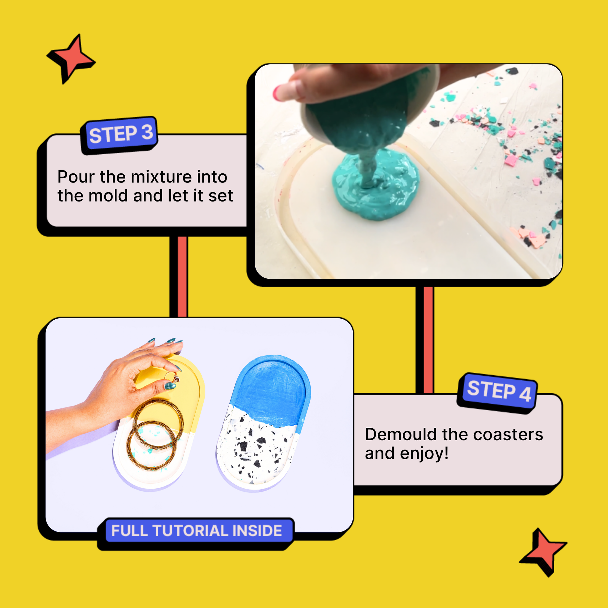 DIY Jesmonite Terrazzo Trinket Tray Kit