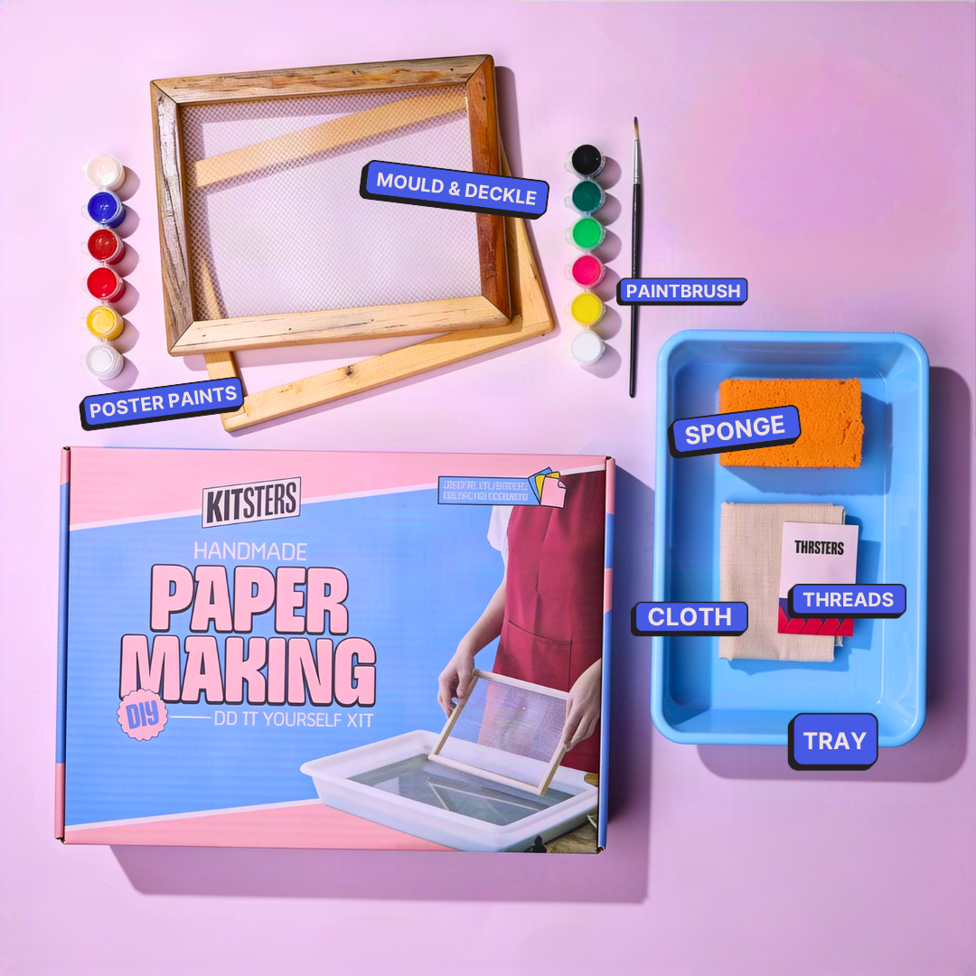 COMBO : DIY Handmade Paper Kit & DIY Solar Printing Kit